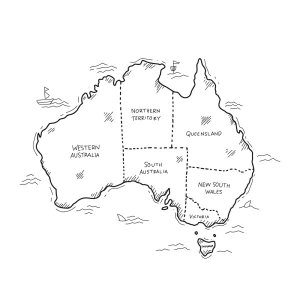 australia outline